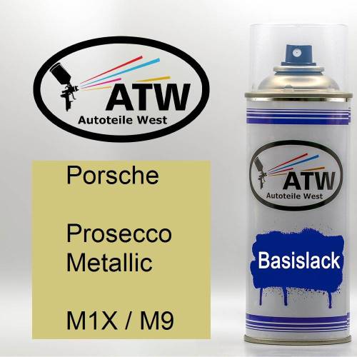 Porsche, Prosecco Metallic, M1X / M9: 400ml Sprühdose, von ATW Autoteile West.